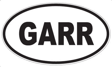 GARR - Oval Magnet