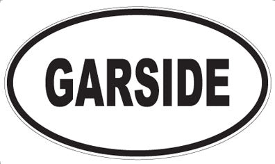 GARSIDE - Oval Magnet