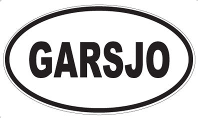 GARSJO - Oval Sticker