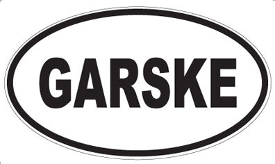 GARSKE - Oval Magnet