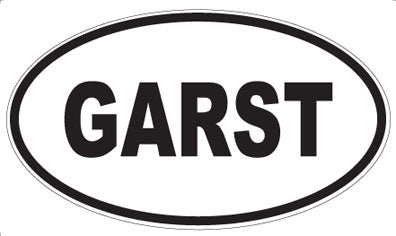 GARST - Oval Sticker
