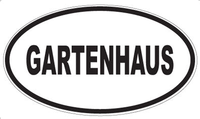 GARTENHAUS - Oval Magnet