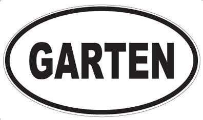 GARTEN - Oval Magnet