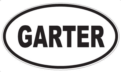 GARTER - Oval Magnet