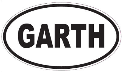 GARTH - Oval Magnet