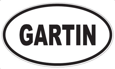GARTIN - Oval Magnet