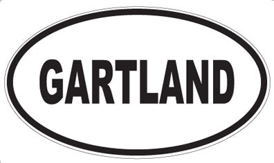 GARTLAND - Oval Sticker