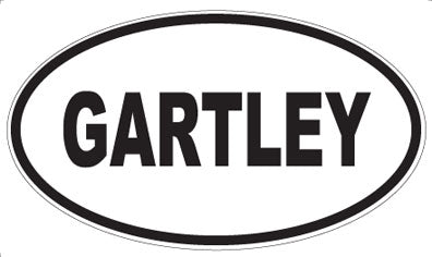 GARTLEY - Oval Sticker