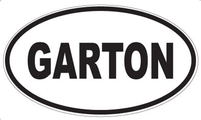 GARTON - Oval Sticker