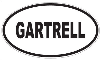 GARTRELL - Oval Sticker