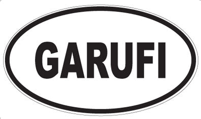 GARUFI - Oval Sticker