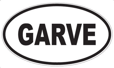 GARVE - Oval Sticker