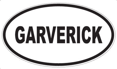 GARVERICK - Oval Sticker