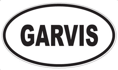 GARVIS - Oval Sticker
