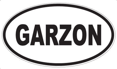 GARZON - Oval Sticker