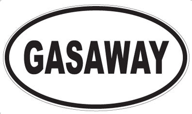 GASAWAY - Oval Magnet