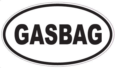 GASBAG - Oval Sticker