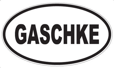 GASCHKE - Oval Magnet