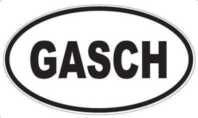 GASCH - Oval Magnet