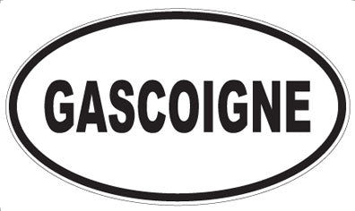 GASCOIGNE - Oval Sticker