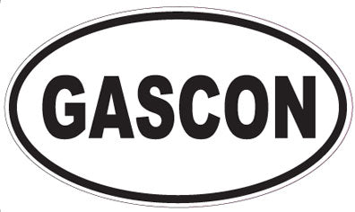 GASCON - Oval Sticker