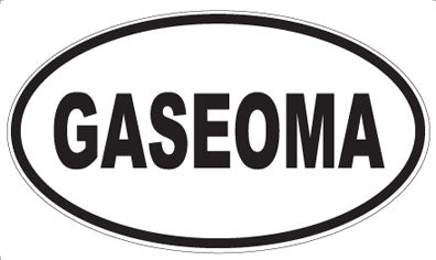 GASEOMA - Oval Sticker