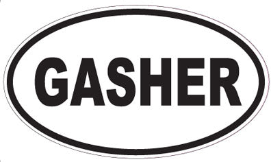 GASHER - Oval Sticker