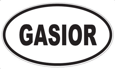 GASIOR - Oval Sticker