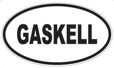 GASKELL - Oval Sticker