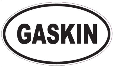 GASKIN - Oval Sticker