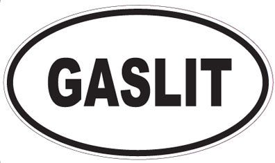 GASLIT - Oval Sticker
