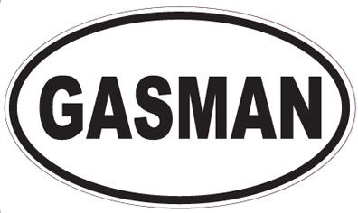 GASMAN - Oval Sticker