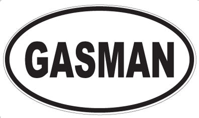 GASMAN - Oval Magnet