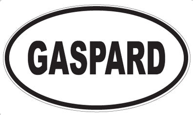 GASPARD - Oval Sticker