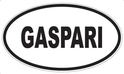 GASPARI - Oval Sticker