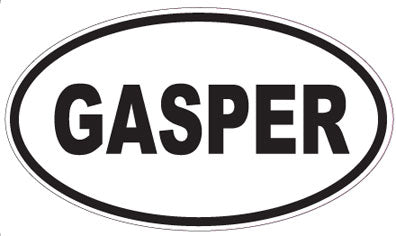 GASPER - Oval Sticker