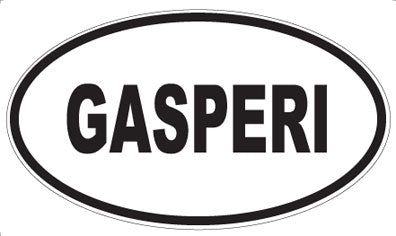 GASPERI - Oval Sticker