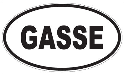 GASSE - Oval Sticker