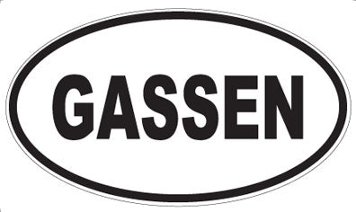 GASSEN - Oval Sticker