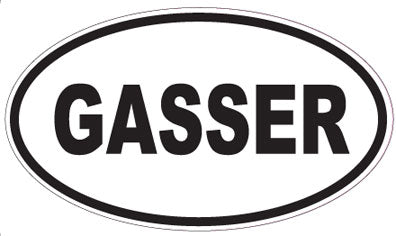GASSER - Oval Sticker