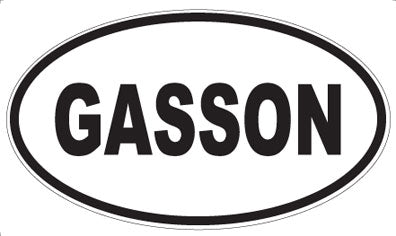 GASSON - Oval Magnet