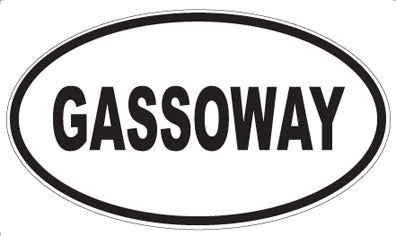 GASSOWAY - Oval Sticker
