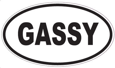 GASSY - Oval Sticker