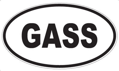 GASS - Oval Magnet
