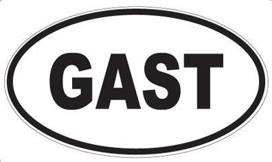 GAST - Oval Magnet