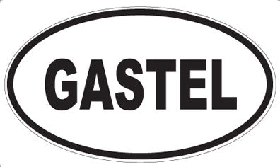 GASTEL - Oval Sticker