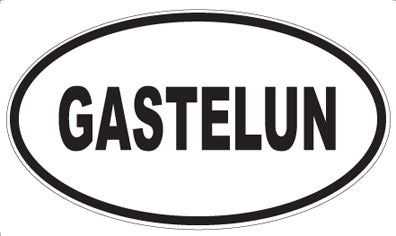 GASTELUN - Oval Sticker