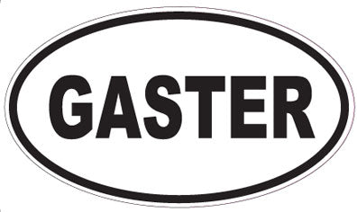 GASTER - Oval Sticker
