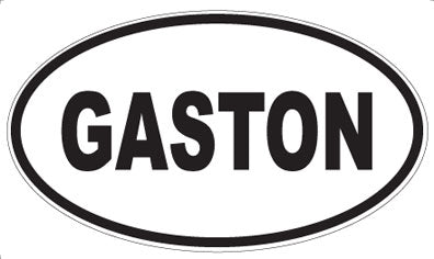 GASTON - Oval Sticker