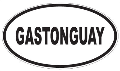 GASTONGUAY - Oval Magnet